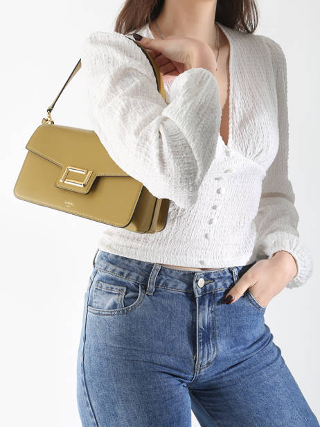 Sac Porté épaule Angele Cuir Lancel Vert angele A13149 vue secondaire 1