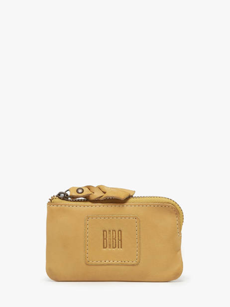 Porte-monnaie Cuir Biba Jaune heritage KA13