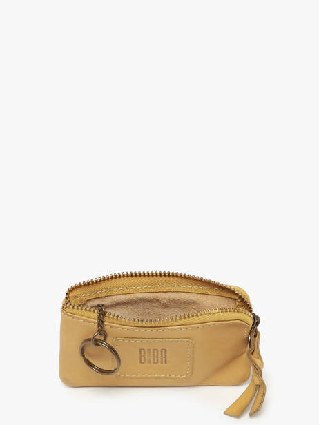 Porte-monnaie Cuir Biba Jaune heritage KA13 vue secondaire 1