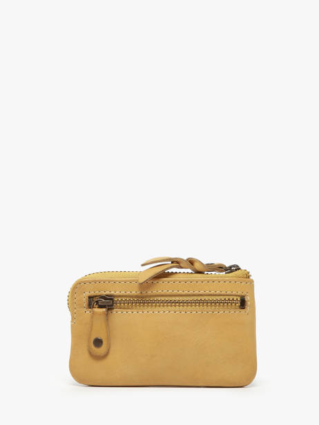 Porte-monnaie Cuir Biba Jaune heritage KA13 vue secondaire 2