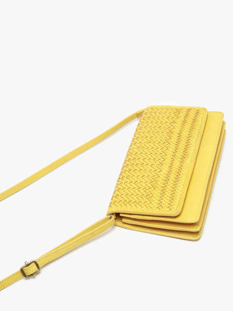 Sac Bandoulière Heritage Cuir Biba Jaune heritage ROU1L vue secondaire 2
