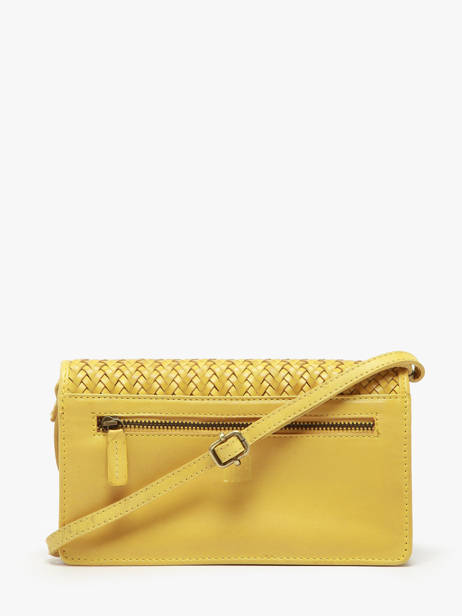Sac Bandoulière Heritage Cuir Biba Jaune heritage ROU1L vue secondaire 4