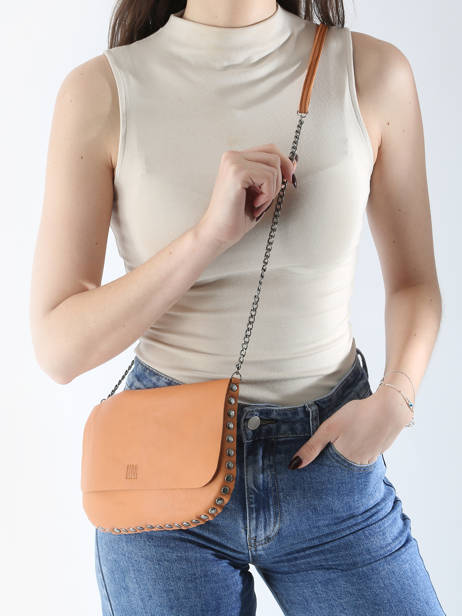 Sac Bandoulière Leather Cuir Biba Marron leather ORA1L vue secondaire 1