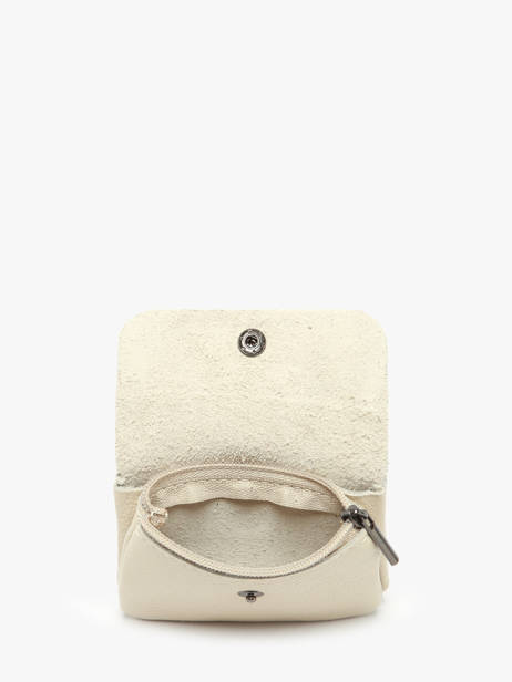 Porte-monnaie Cuir Milano Beige caviar CA23092 vue secondaire 1