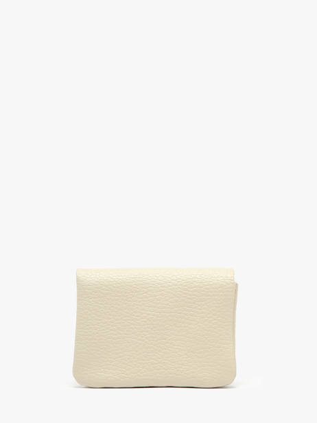Porte-monnaie Cuir Milano Beige caviar CA23092 vue secondaire 2