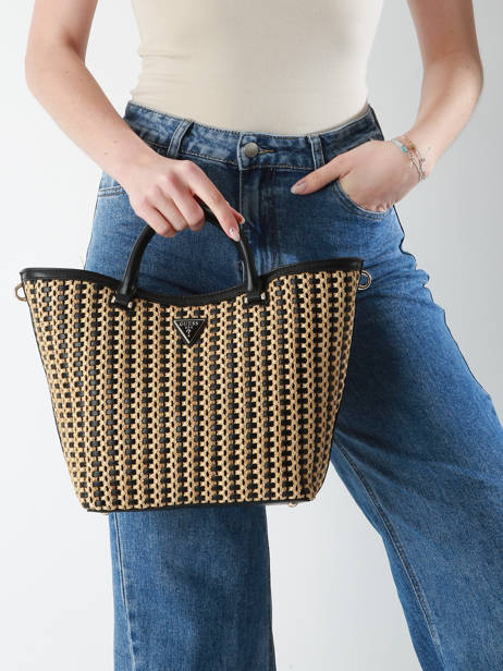 Sac à Main Atalia Raphia Guess Noir atalia WG964722 vue secondaire 1