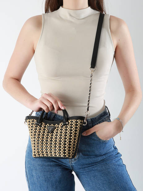 Sac Bandoulière Atalia Raphia Guess Noir atalia WG964775 vue secondaire 1
