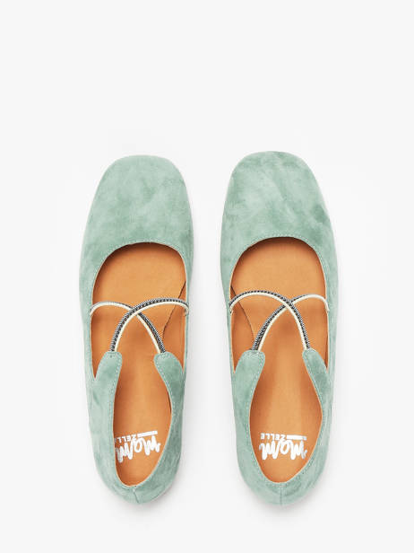 Ballerines Anima En Cuir Mam'zelle Vert accessoires CSGAN25 vue secondaire 4