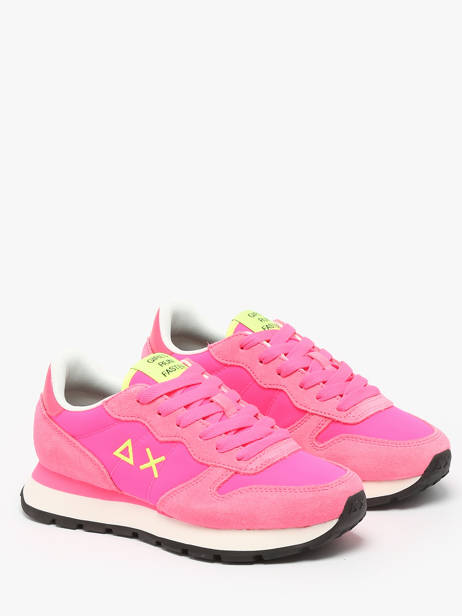 Sneakers Ally Solid Nylon Sun68 Rose women Z35201 vue secondaire 2