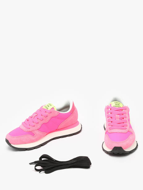 Sneakers Ally Solid Nylon Sun68 Rose women Z35201 vue secondaire 3