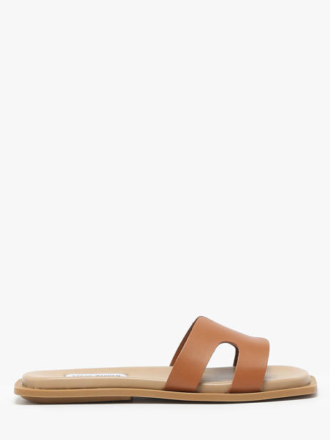 Mules Sofia En Cuir Steve madden Marron women 11003523
