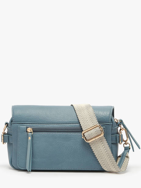 Sac BandouliÃ¨re Zip Lulu castagnette Bleu zip YRONDE vue secondaire 4