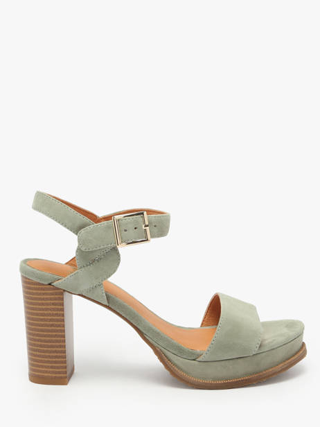 Sandales à Talon Jain En Cuir Mam'zelle Vert women CSG1H03