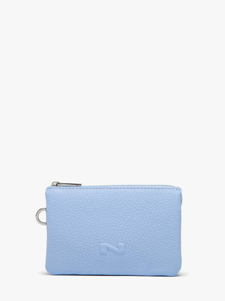 Trousse 2 Compartiments Cuir Nathan baume Bleu original n 283N