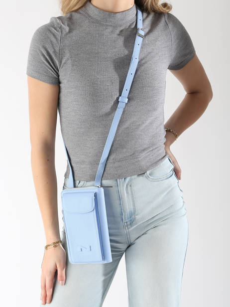 Etui Téléphone Pocket Cuir Nathan baume Bleu n city 3 vue secondaire 1