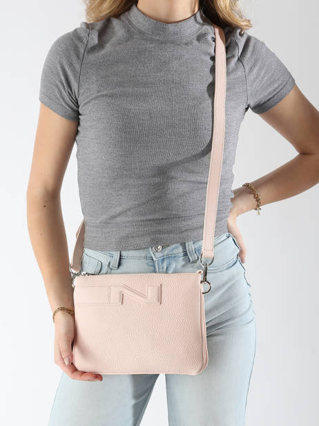 Sac Bandoulière Milano Cuir Nathan baume Rose n city 3 vue secondaire 1