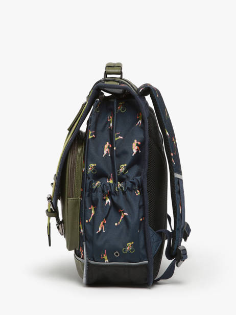 2-compartment Backpack Cameleon Green vintage urban PBVBSD39 other view 2