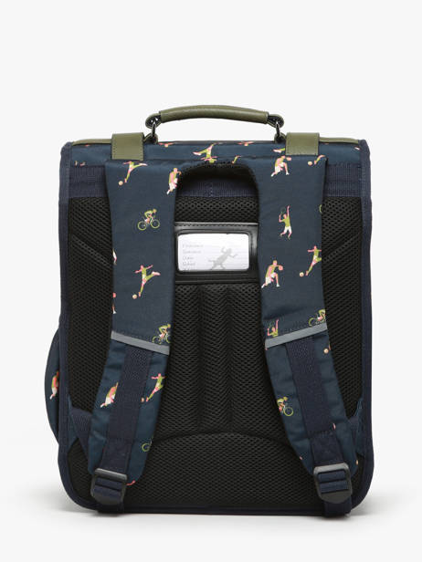 2-compartment Backpack Cameleon Green vintage urban PBVBSD39 other view 4