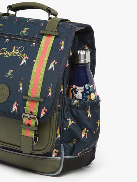 2-compartment Backpack Cameleon Green vintage urban PBVBSD39 other view 5