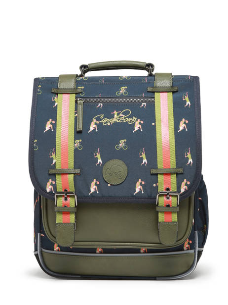 2-compartment Backpack Cameleon Green vintage urban PBVBSD39 other view 6