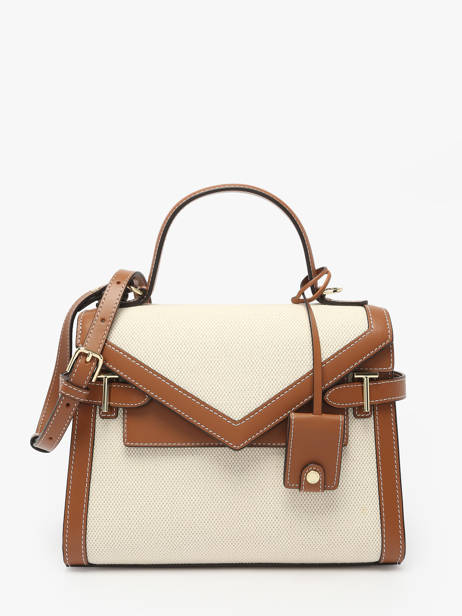 Sac Bandoulière Emily Garni Cuir Le tanneur Beige emily TEMI1015