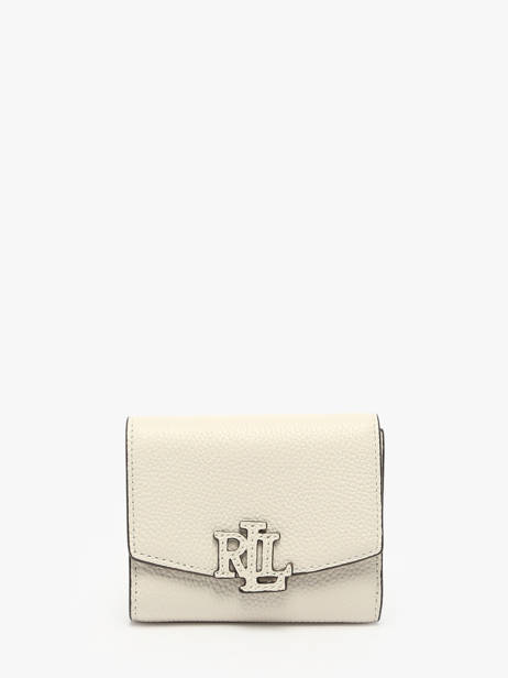 Portefeuille Cuir Lauren ralph lauren Blanc cameryn 32966782