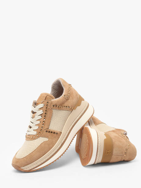 Sneakers Ebreli En Cuir Mam'zelle Beige accessoires CSGAR25 vue secondaire 3