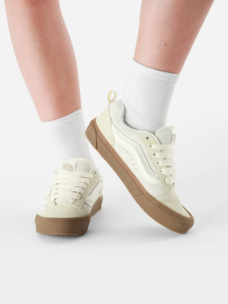 Sneakers Knu Skool In Leather Vans Beige unisex 9QCDBS other view 1
