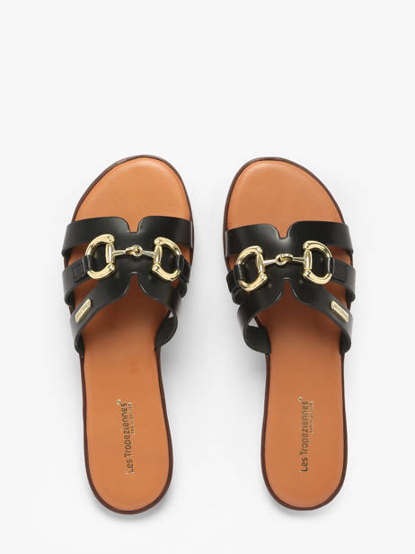Mules Hamia En Cuir Les tropeziennes Noir accessoires HAMIA vue secondaire 3