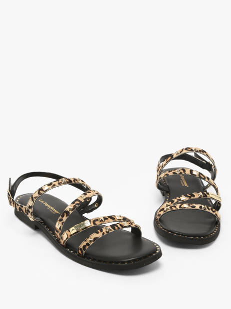 Sandals Corabel Leo In Leather Les tropeziennes Gold women CORABEL other view 1