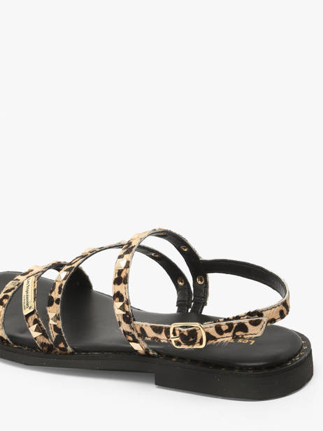 Sandals Corabel Leo In Leather Les tropeziennes Gold women CORABEL other view 2