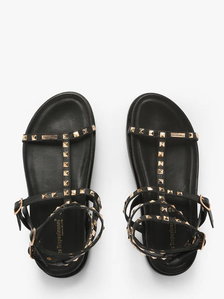 Sandales Choudali En Cuir Les tropeziennes Noir accessoires CHOUDALI vue secondaire 3