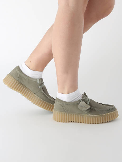 Derby Shoes Torhill Bee Clarks Green women 26181190 other view 1