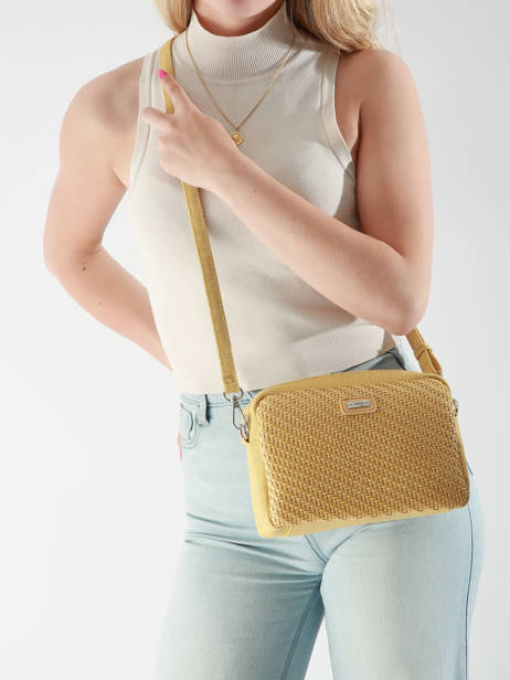 Sac Bandoulière Moana Les tropeziennes Jaune moana TZ04 vue secondaire 1