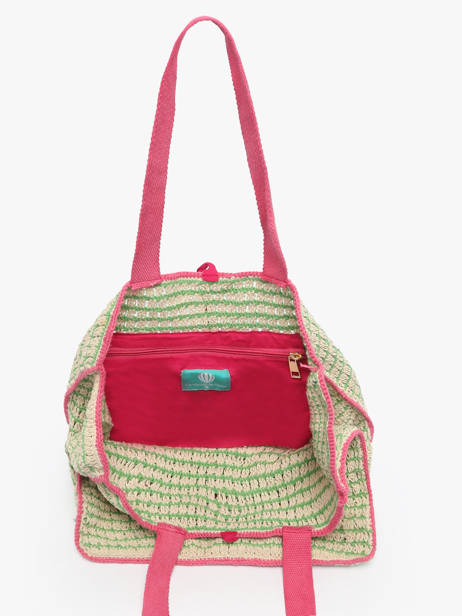 Sac Porté épaule Over The Rainbow Coton Le voyage en panier Vert over the rainbow PM870 vue secondaire 3