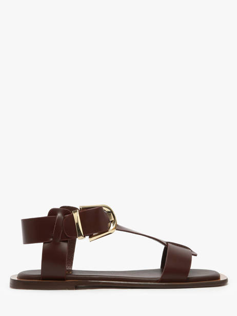 Sandales Daphne En Cuir Nuyou Marron women 11013