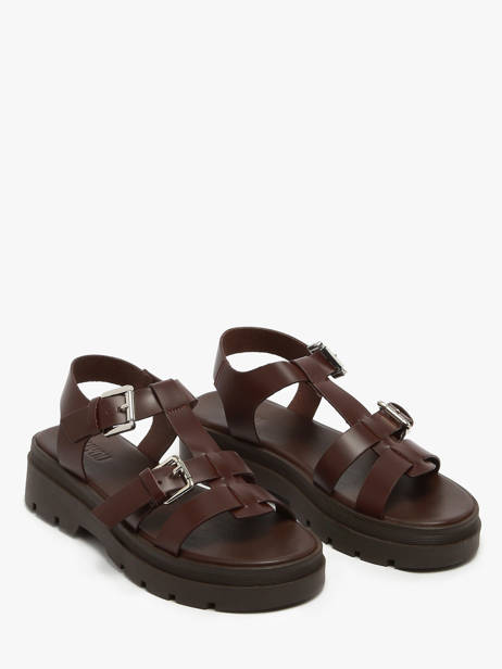 Sandales Teresa En Cuir Nuyou Marron women 37121 vue secondaire 1