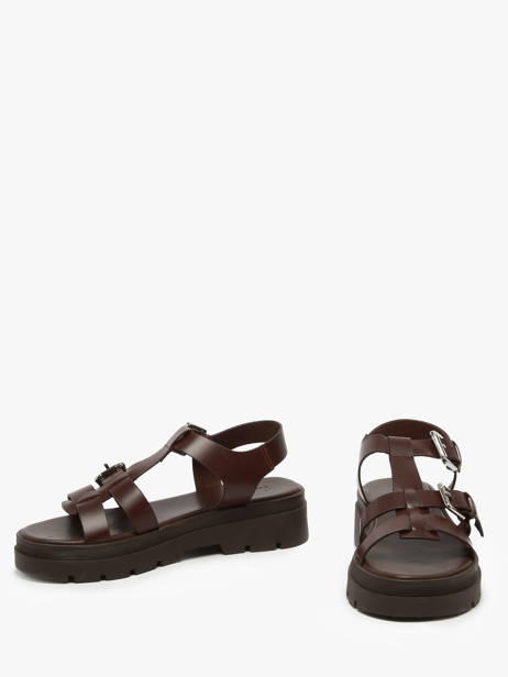 Sandales Teresa En Cuir Nuyou Marron women 37121 vue secondaire 2