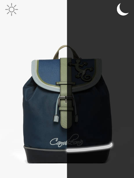 Sac à Dos 1 Compartiment Cameleon Vert vintage urban SD25 vue secondaire 6
