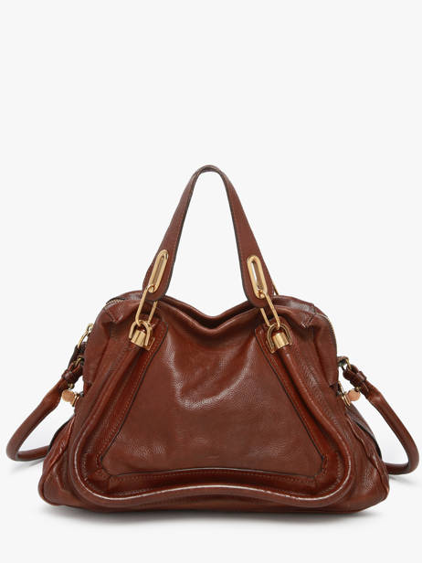 Preloved Leather Paraty Satchel Chloe Brown second life 1318008