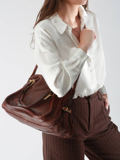 Preloved Leather Paraty Satchel Chloe Brown second life 1318008 other view 1