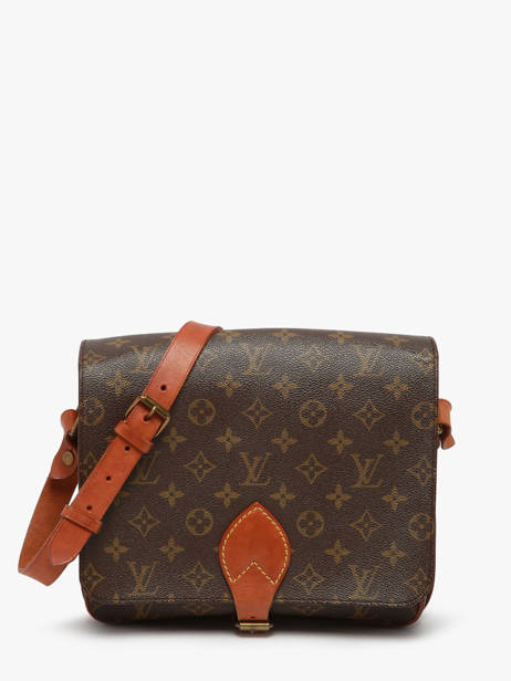 Preloved Cartouchière Monogram Crossbody Bag Louis vuitton Brown second life 1217065