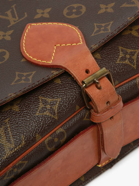 Preloved Cartouchière Monogram Crossbody Bag Louis vuitton Brown second life 1217065 other view 3