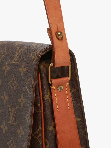 Preloved Cartouchière Monogram Crossbody Bag Louis vuitton Brown second life 1217065 other view 4