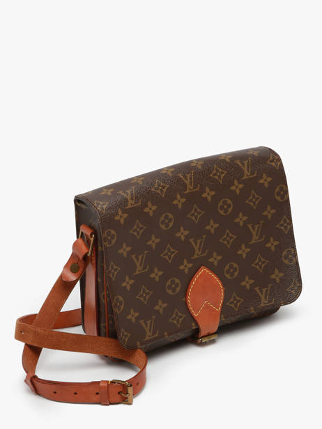 Preloved Cartouchière Monogram Crossbody Bag Louis vuitton Brown second life 1217065 other view 5