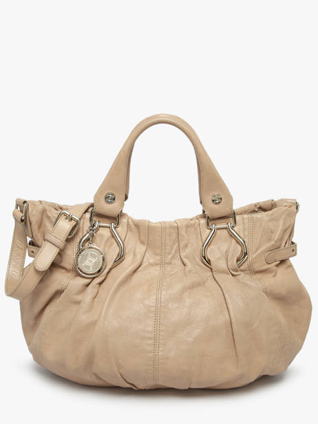 Preloved Leather Vintage Satchel Celine Beige second life 1258679