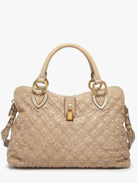 Preloved Leather Padlock Satchel Marc jacobs Beige second life 1253314