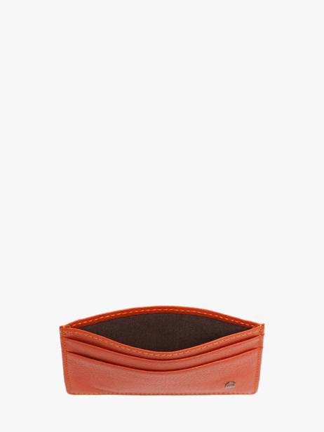 Porte-cartes Madras Cuir Etrier Orange madras EMAD053 vue secondaire 1
