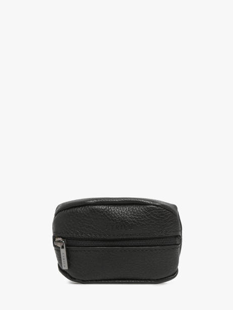Porte-monnaie Madras Cuir Etrier Noir madras EMAD043