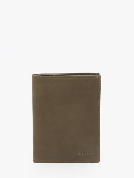 Portefeuille Oil Cuir Etrier Vert oil EOIL140